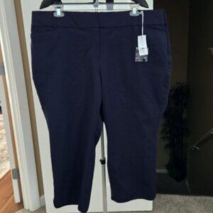 NWT Lane Bryant The Allie blue crop pant sz 24
